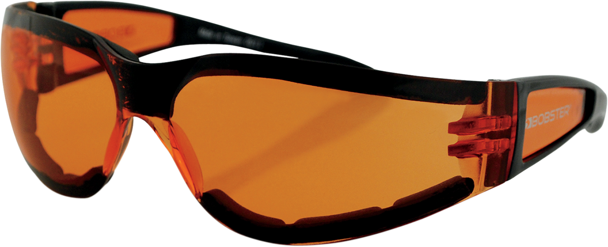 Bobster Shield Ii Sunglasses Black W/amber Lens