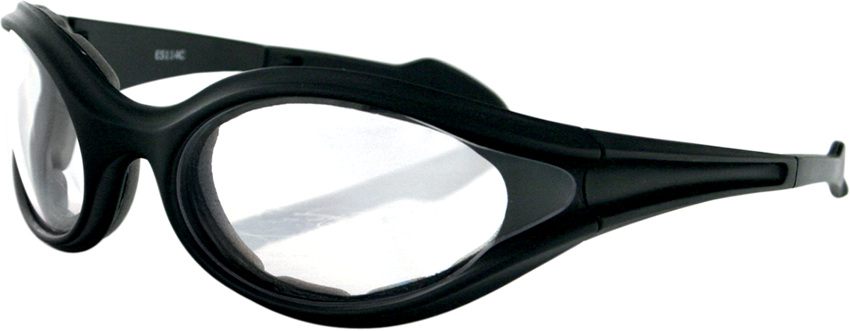 Bobster Foamerz Sunglasses Black W/clear Lens