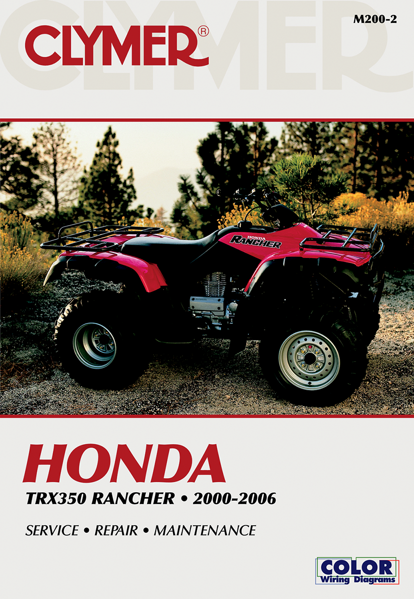 Clymer Repair Manual Hon Trx350 Rancher