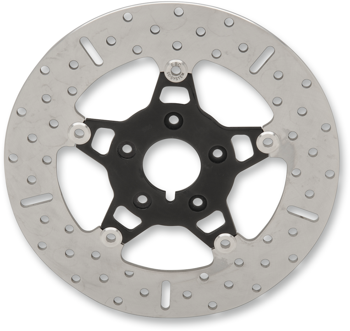 Ebc Floating Brake Rotor Chrome W/black Center