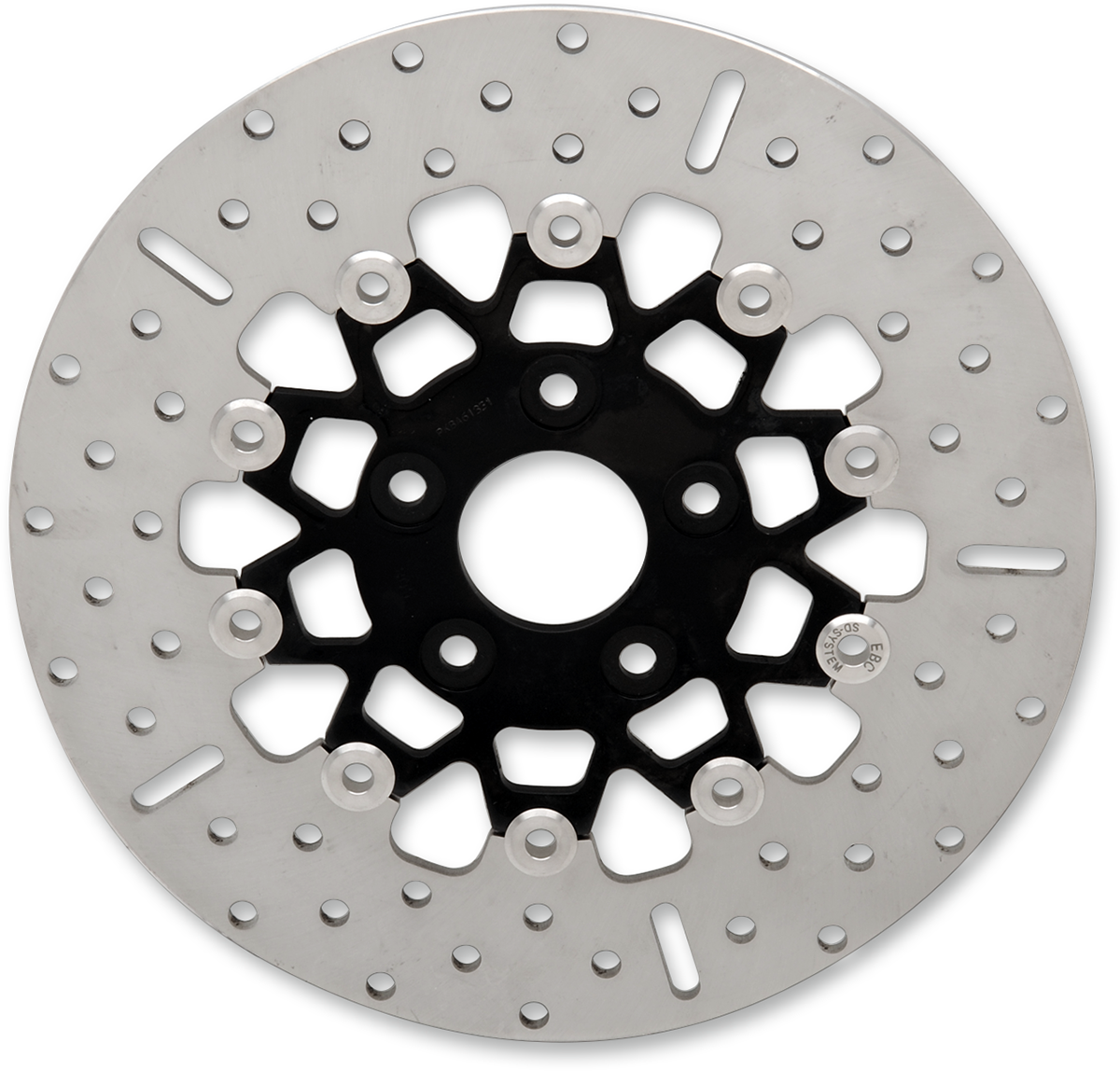 Ebc Floating Brake Rotor Chrome W/black Center