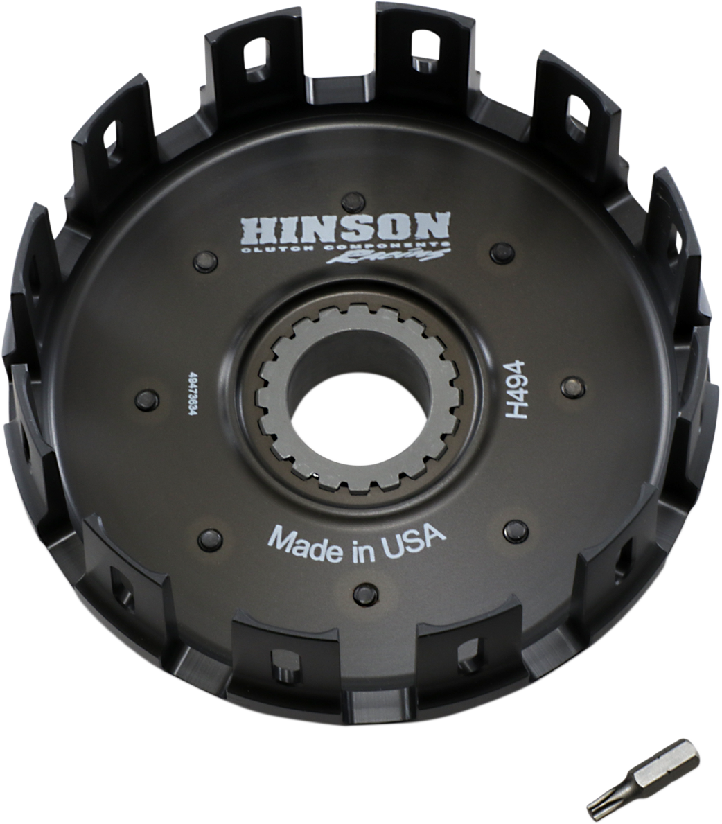 Hinson Billet Clutch Basket With Kickstarter Gear