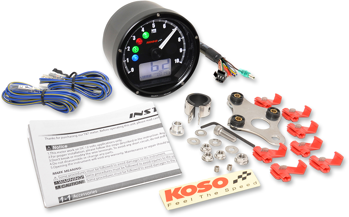 Koso T & T Multi Function Meter (black)